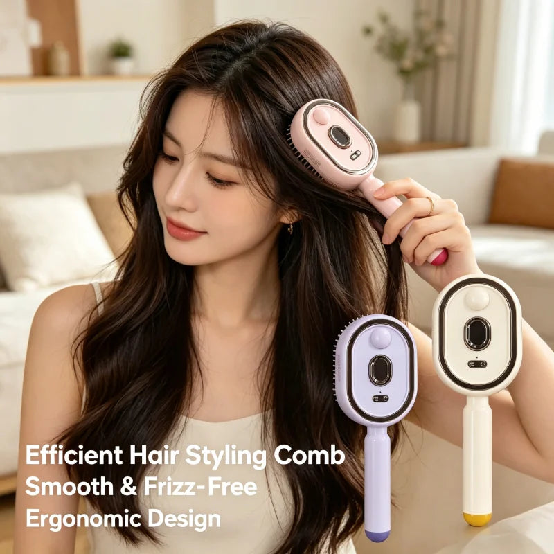 Portable Electric Spray Massage Comb Red Light Scalp Applicator USB Charging Hair Growth Essential Oil Apply Massage Hair Brush Peaceful Pleasures Health and Wellness