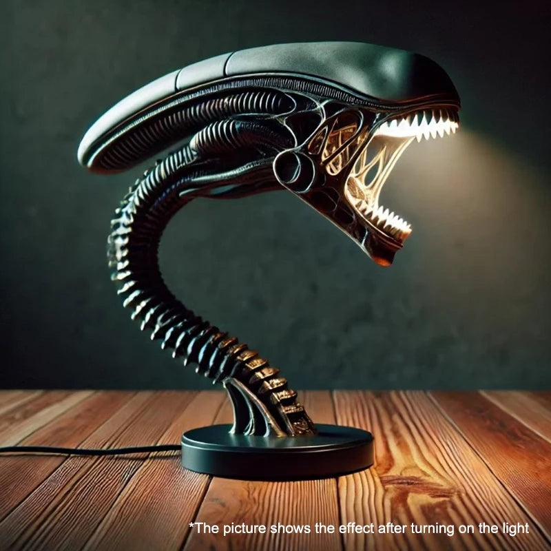 Unique Alien Creature Lamp Stand, Bedroom Home Decorative Lamps, Resin Decoration Items And Ornaments, Two Styles Optional,1pc Peaceful Pleasures Health and Wellness A