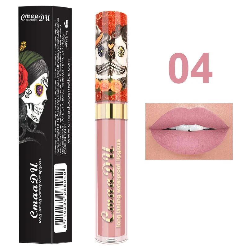 Cmaadu Matte Lip Gloss – Waterproof Long-Lasting Red Lipstick