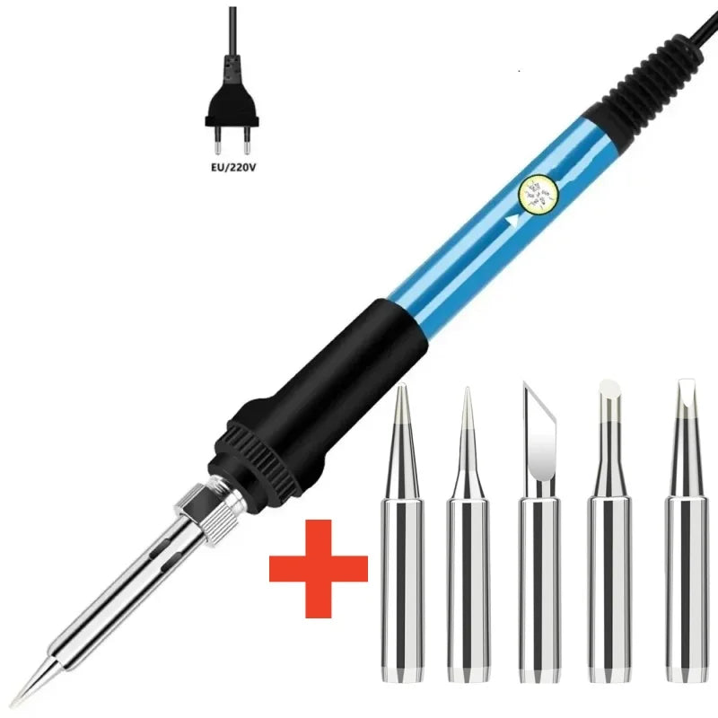 60W Adjustable Soldering Iron | 110V/220V CE Certified SLADE Peaceful Pleasures Health and Wellness 220V US package