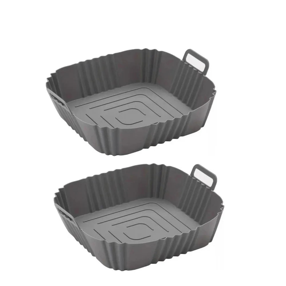 Silicone Air Fryer Liner – Non-Stick Reusable Square Baking Tray