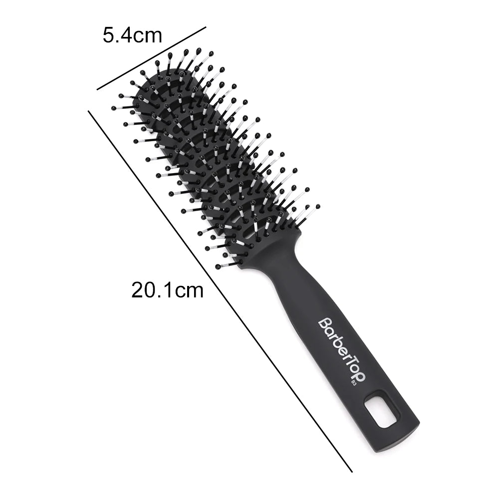 Barbertop Massage Comb Anti-tangle Anti Static Comb Hairdressing Detangling Wide Teeth Combs Fluffy Hair Salon Styling Tools Peaceful Pleasures Health and Wellness