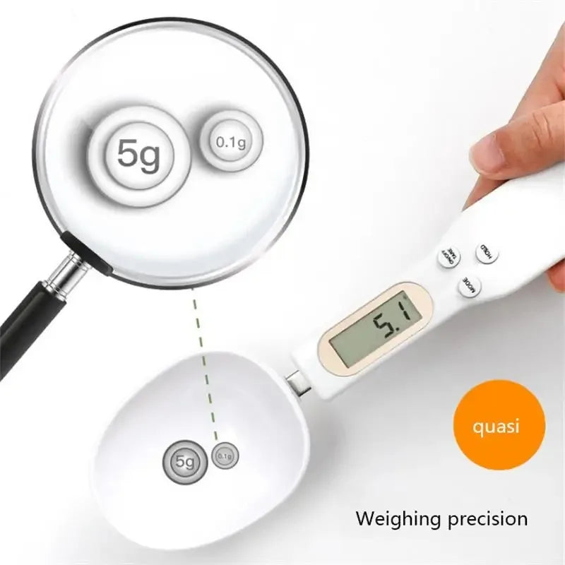 Scale Weighing Spoon Kitchen Scale Electronic Measuring Spoon G Coffee Powder Scale Baking Scale Electronic Measuring Peaceful Pleasures Health and Wellness
