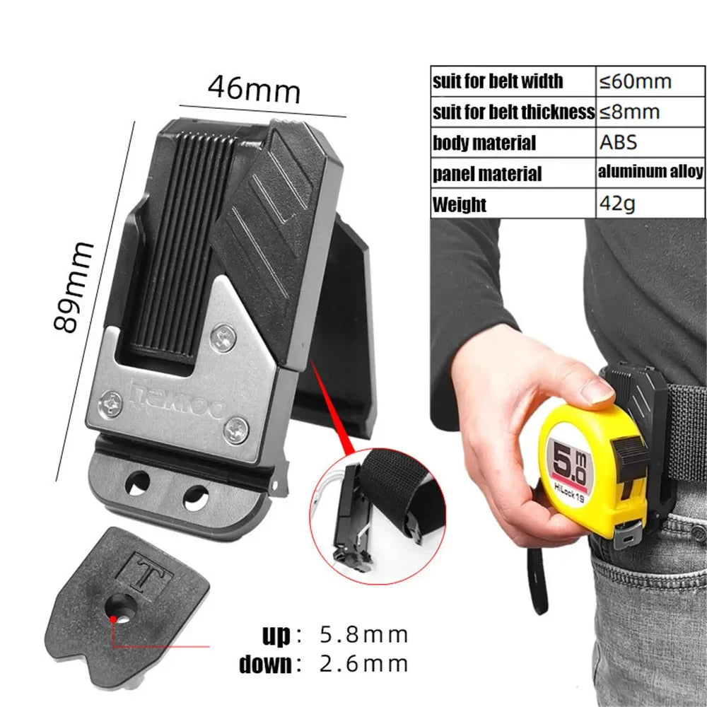 Belt Tool Hanger Holder for Drill, Hammer & Tape Measure