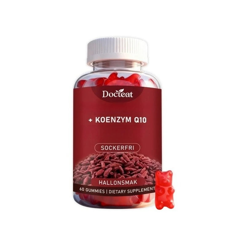 CoQ10 Raspberry Gummies – Sugar-Free Energy & Antioxidant Support
