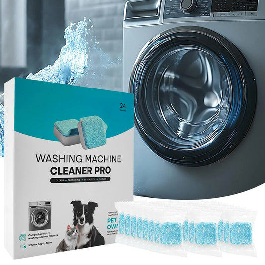 Washing Machine Cleaner Tablets 24 Count, Deep Cleaning, Dirt Remover, Clean Laundry Washer Drum and Tub Peaceful Pleasures Health and Wellness