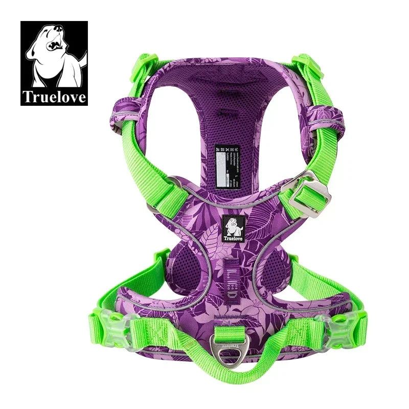 Truelove Pet Explosion-proof Dog Harness Camouflage Reflective Nylon Special Edition and Upgrade Version Easy to Adjust TLH5653 Peaceful Pleasures Health and Wellness