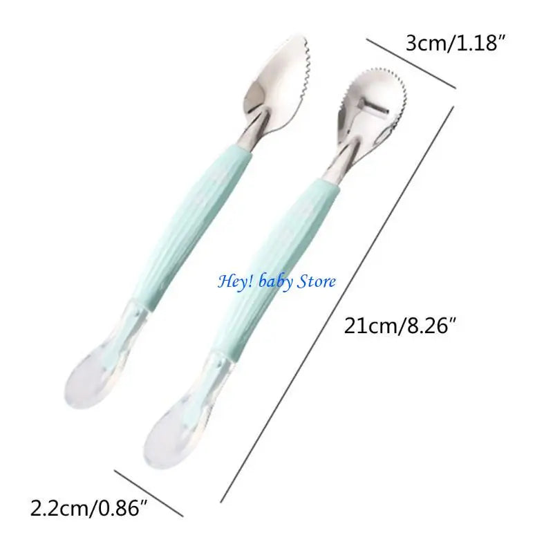 Double-Head Baby Feeding Spoon – BPA-Free Stainless Steel
