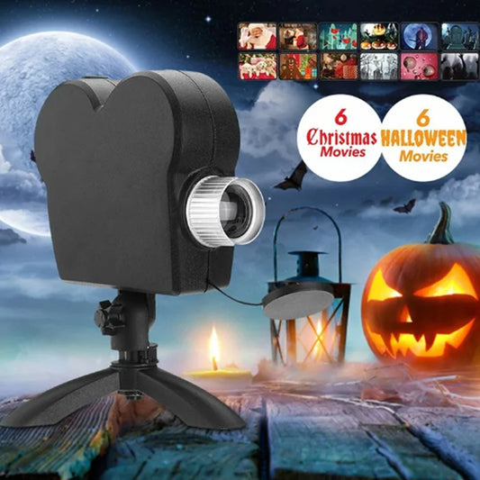 Halloween Christmas Window Projector | 12 Festival Scenes Festival Scene Projector Peaceful Pleasures Health and Wellness