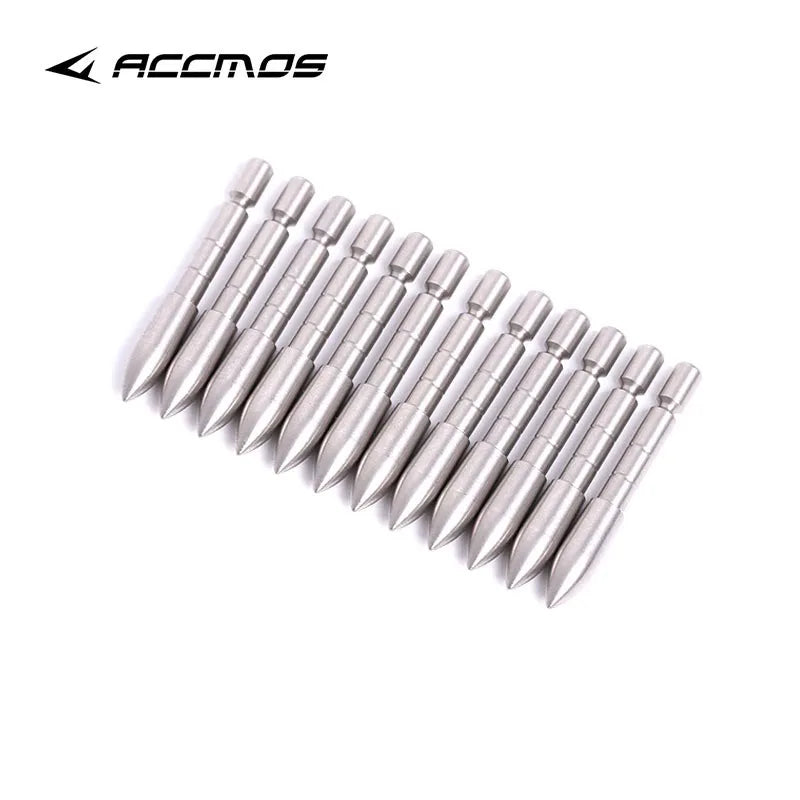 Archery ID3 2 4 5 6 8 0 Stainless Steel Insert Arrowhead Point Tips