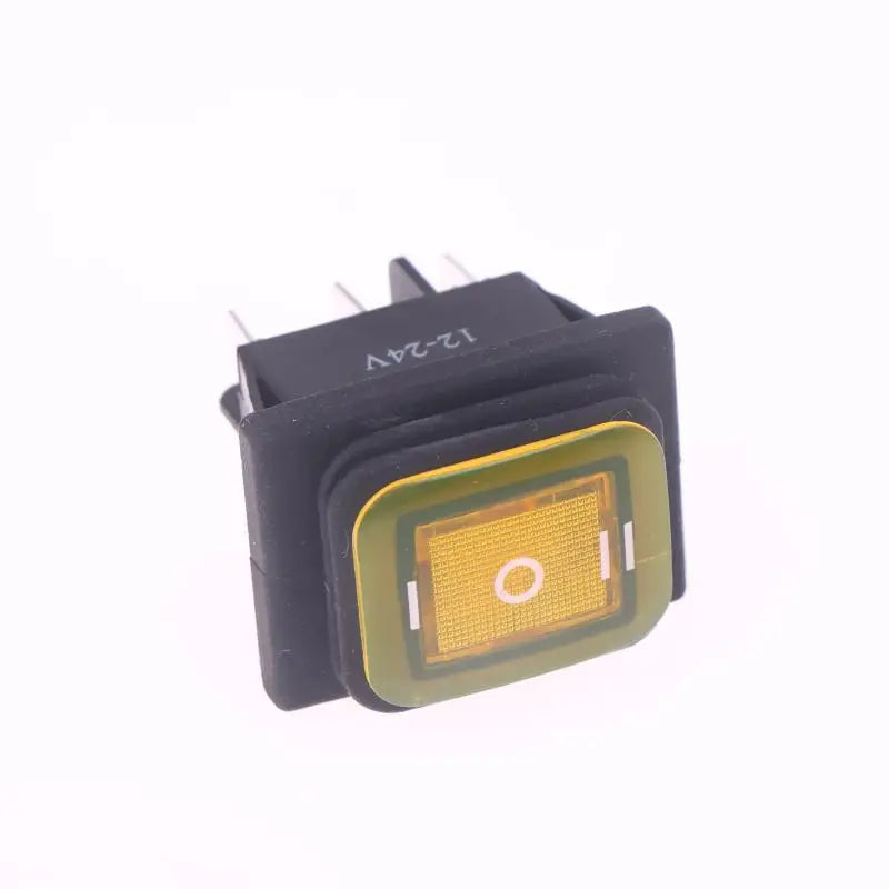 KCD4 Rocker Switch ON-OFF-ON 6-Pin 16A 250VAC Illuminated 30x22mm