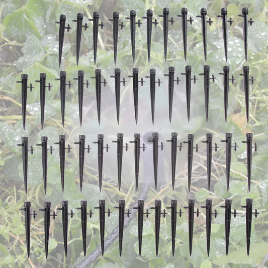 50x Adjustable 360° Drip Irrigation Emitters for Garden Peaceful Pleasures Health and Wellness france
