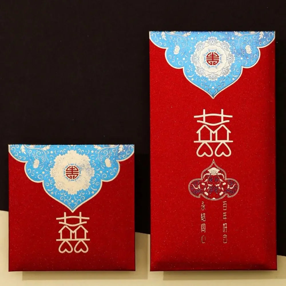 New Year's Blessing Bag Red Envelope Luck Money Bag New Year Packet Money Pocket New Year Gifts Good Luck Red Pocket DIY Packing Peaceful Pleasures Health and Wellness 17x9cm-12-10pcs-