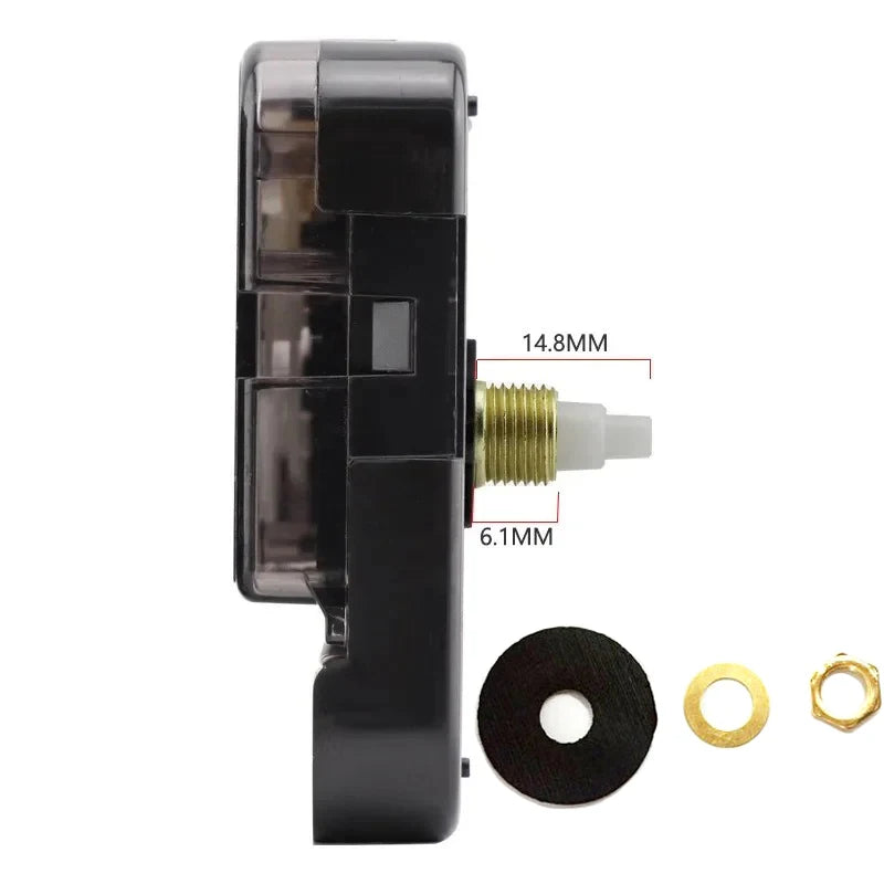 Silent Sun Quartz Clock Movement 12888 DIY Wall Clock Young Town Quartz Clockwork Sweep Seconds Central Movement Diy Kit Parts Peaceful Pleasures Health and Wellness 14.8MM Axis (3.12mm 4.98mm)