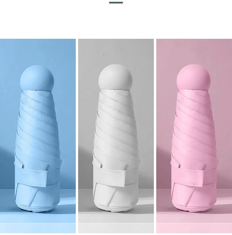 CLOUDIA Mini Capsule Umbrella – UV & Rain Protection