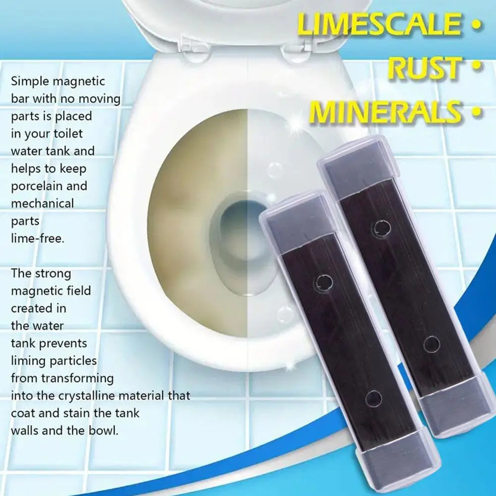 Magnetic Toilet Bowl Cleaner 2 Pieces Toilet Magnets Long-Lasting Magnetic Toilet Cleaner Toilet Cleaning Magnets For Bathroom Peaceful Pleasures Health and Wellness