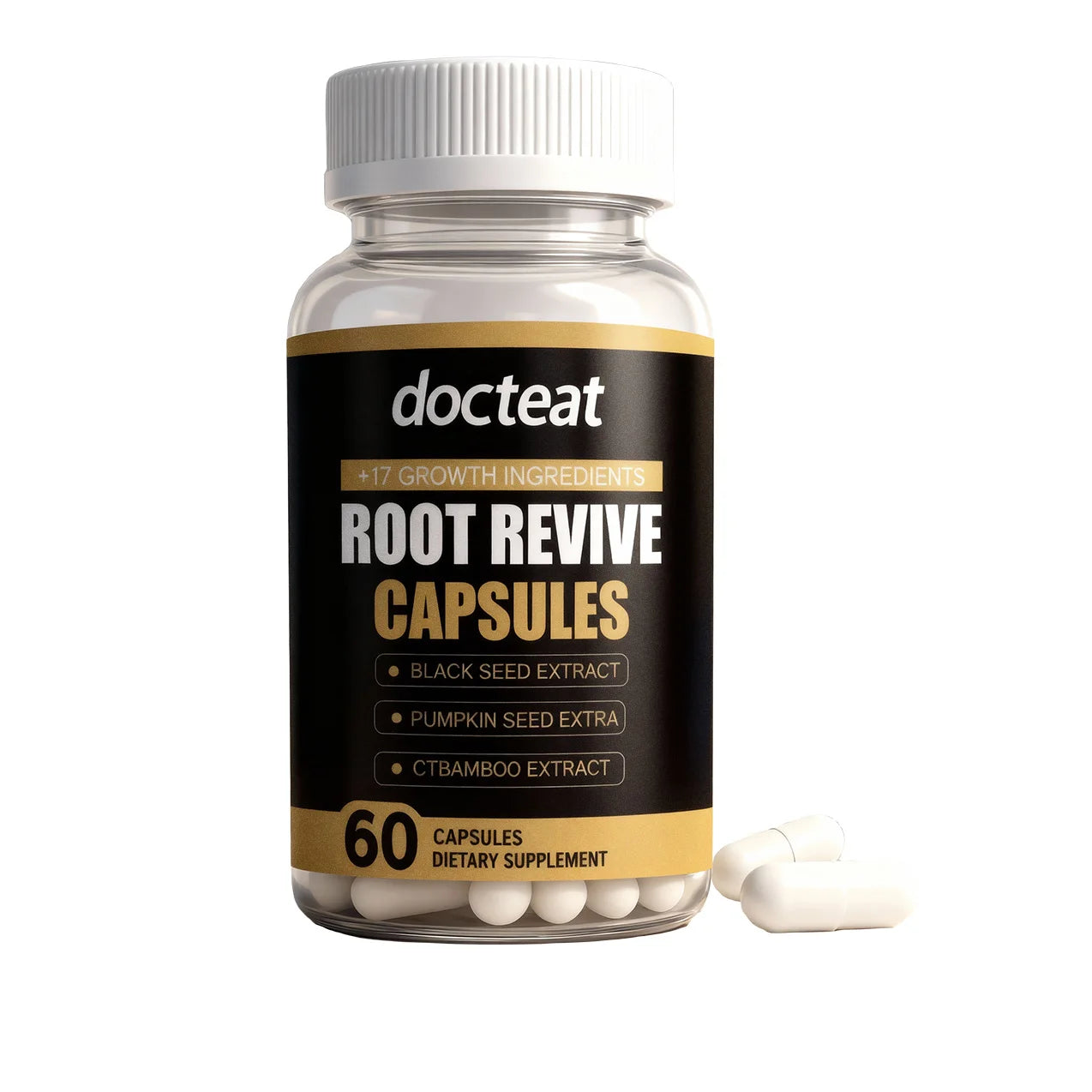 Root Revive Hair Capsules | Biotin, Black Seed & Bamboo – 60ct