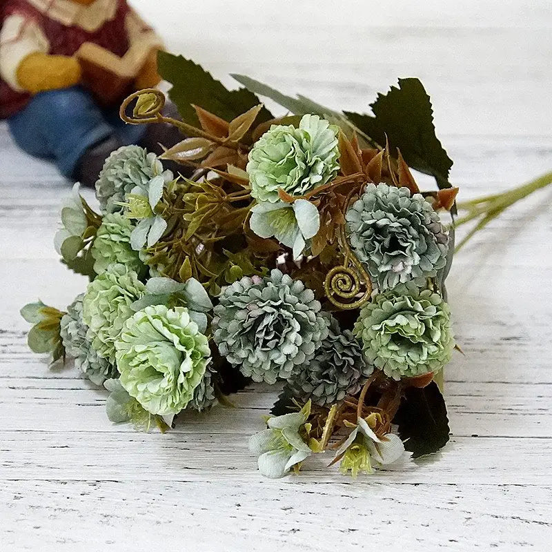 Silk Carnation Artificial Flowers for Wedding & Home Decor