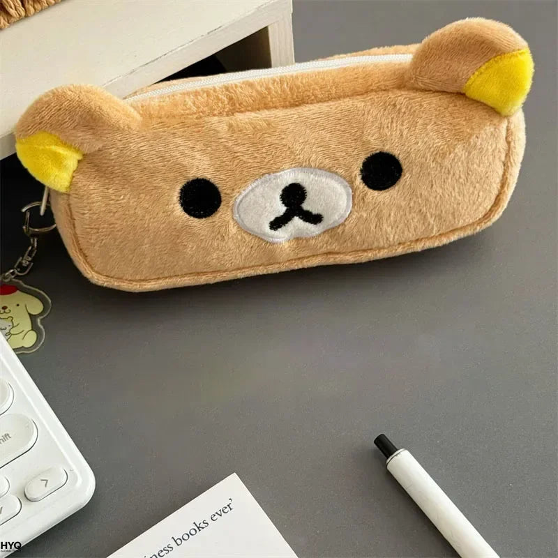 Kawaii Rilakkuma Pencil Cases Kids Girls Cute Cartoon Bear Pouch