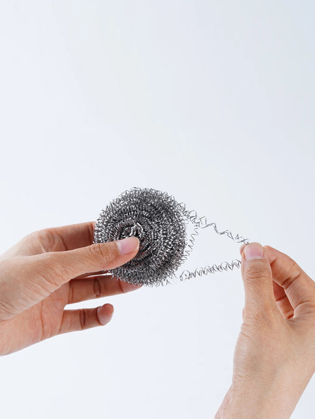 6pcs/bag Stainless Steel Cleaning Ball for Dishwashing Cleaning Scrubber Kitchen Pot Rust Removal Remove Crud Cleaner Tools Peaceful Pleasures Health and Wellness
