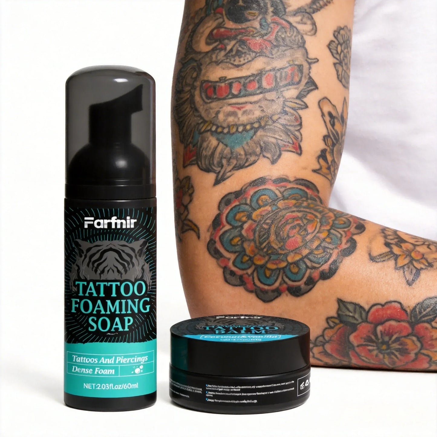 Tattoo Balm & Foaming Soap Set – Brighten & Moisturize Ink