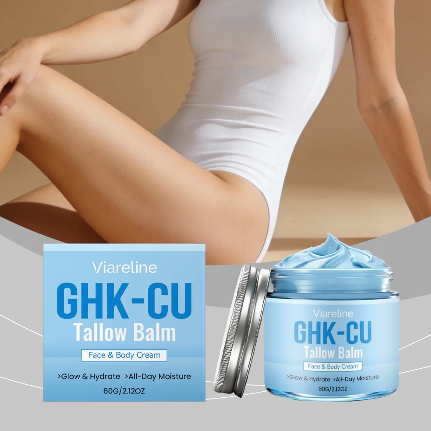 GHK-Cu Tallow Balm Face & Body Cream – Hydrating & Firming