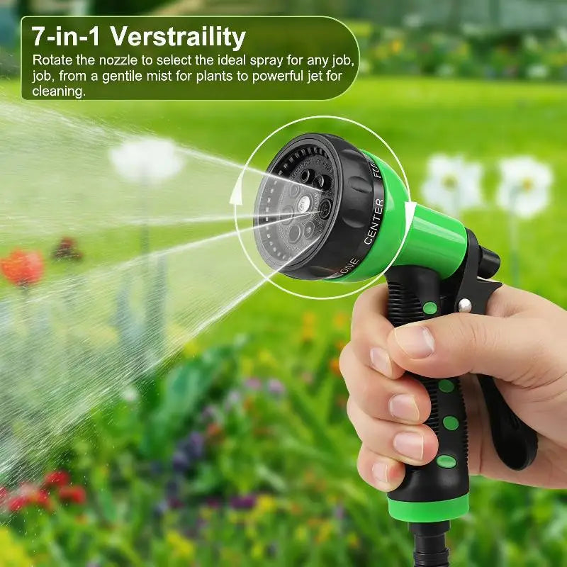 7-Mode Garden Hose Spray Nozzle – High Pressure & Adjustable