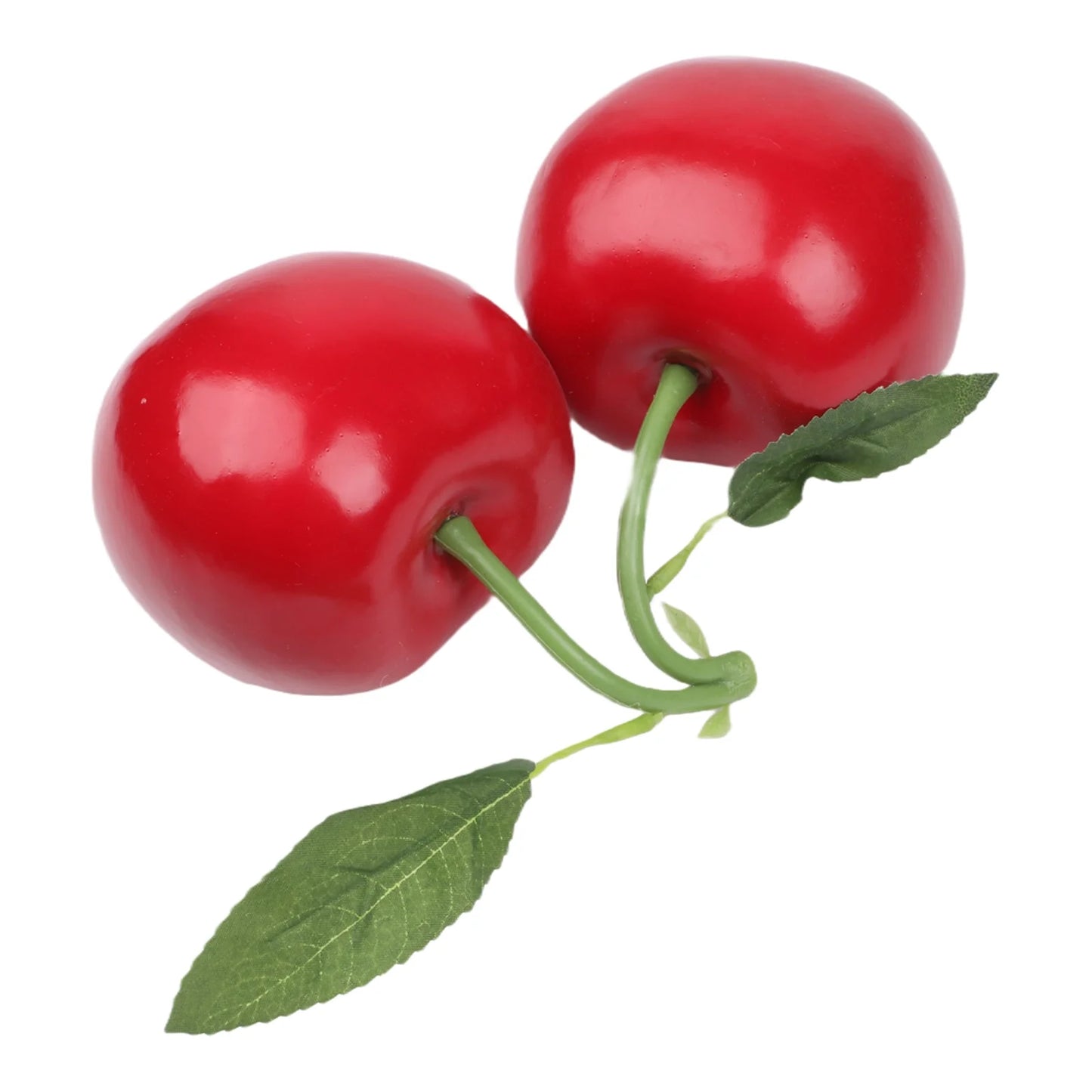 Red Artificial Large Cherry Fake Fruit Decor Simulation Big Double