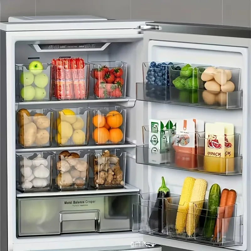 Fridge Side Door Storage Box | Food Grade PP Organizer & Divider