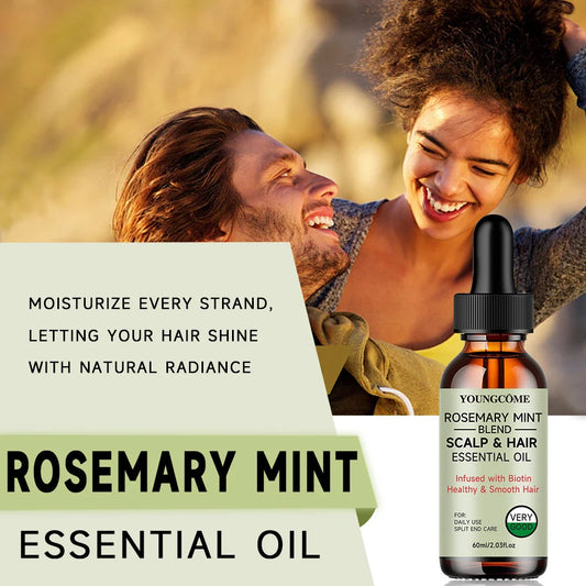 Rosemary Mint Hair Growth Oil – Nourishing Hair Treatment Hair Growth Oil Oasis Select