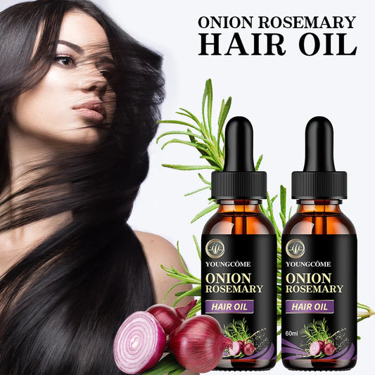 Onion & Rosemary Hair Growth Essential Oil | 60ml Scalp Hair Growth Oil Oasis Select