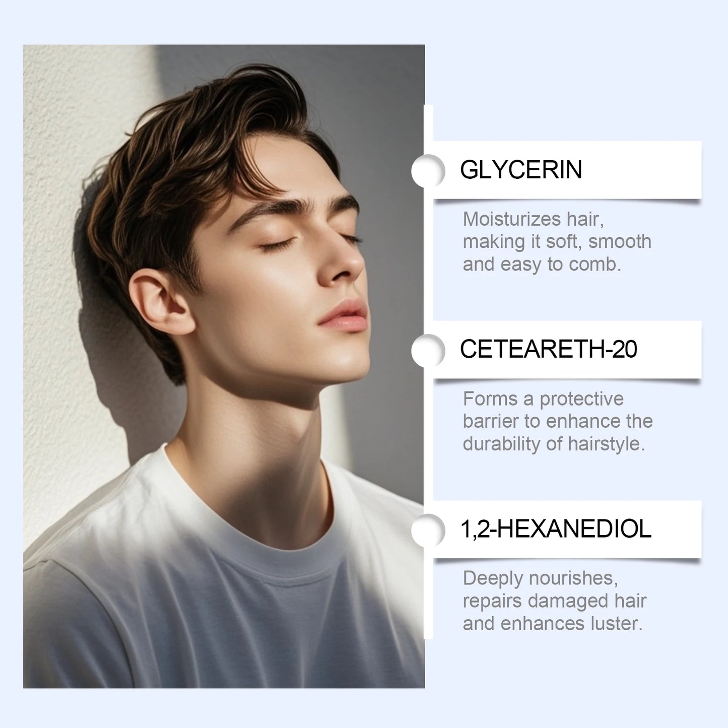 Men's Hair Clay Strong Hold Matte Finish Styling Mud 50g