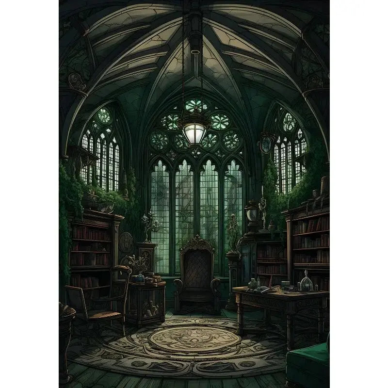 Magical Wizard Castle Canvas Wall Art | Fantasy Witchcraft Poster Canvas Wall Art Peaceful Pleasures Health and Wellness
