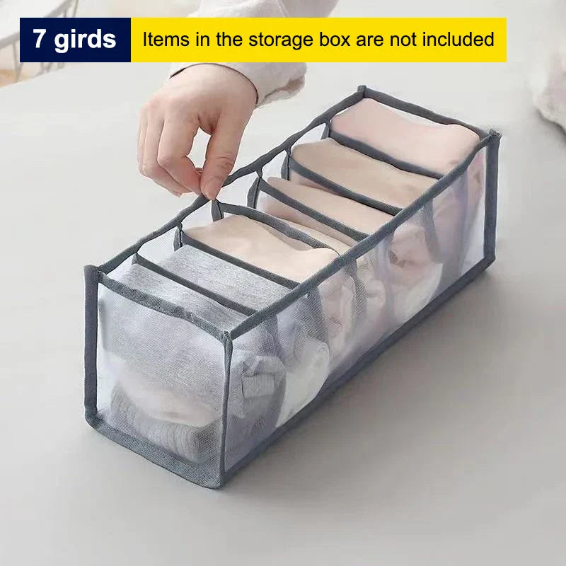 Mesh Drawer Organizer – 6/7/11 Grid Sock & Lingerie Storage