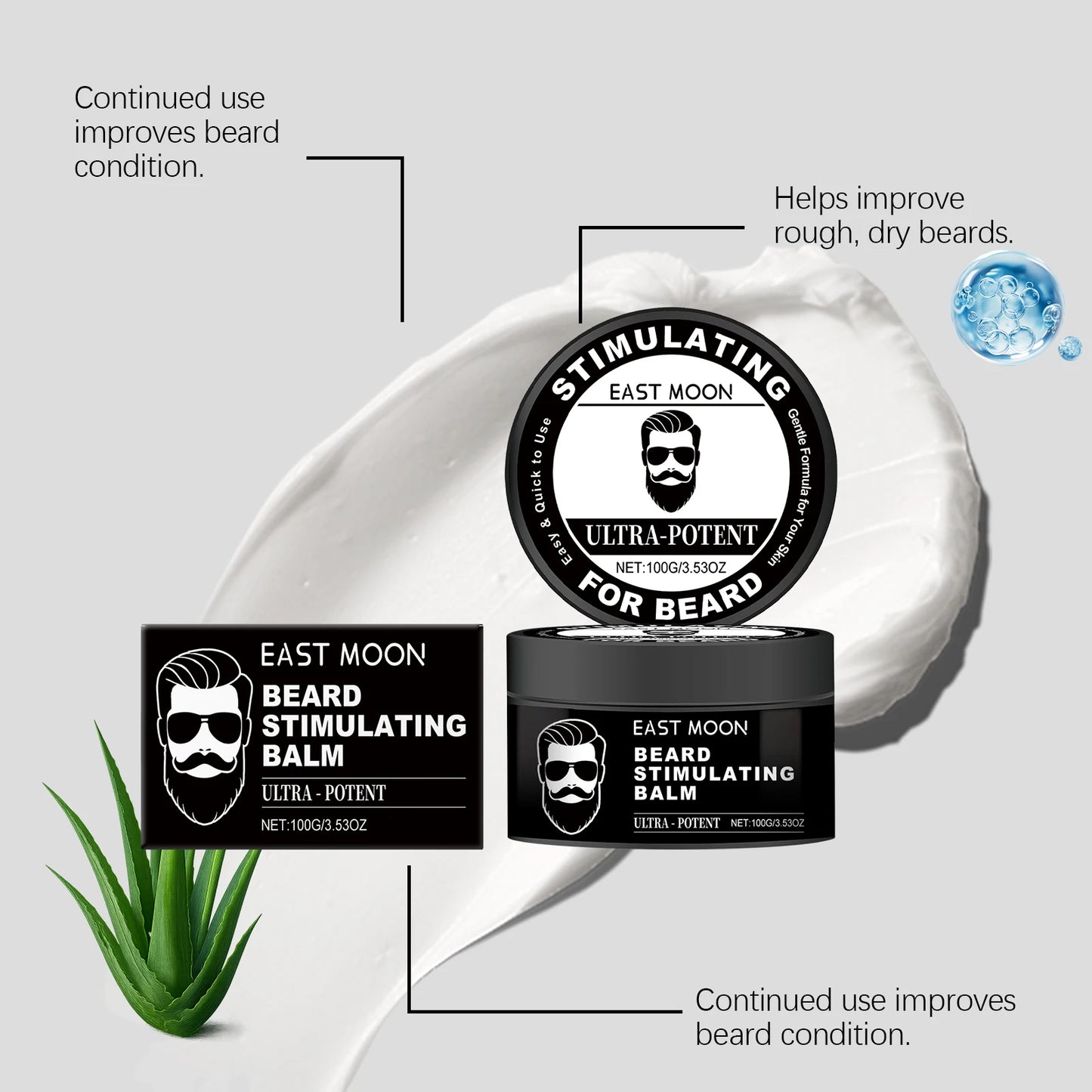 Men's Beard Balm – Vitamin E & Aloe Softening Cream | 100g