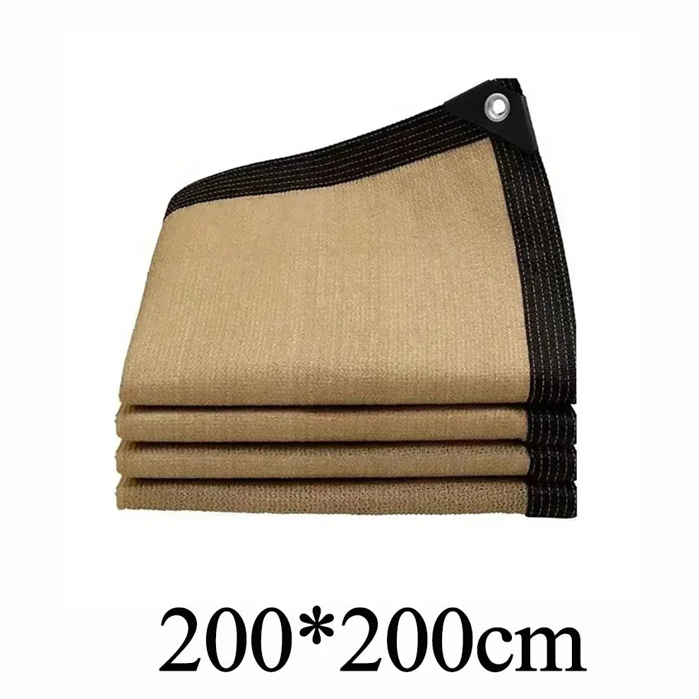 200x400cm Beige HDPE Outdoor Shade Net – Heat Insulation Cloth