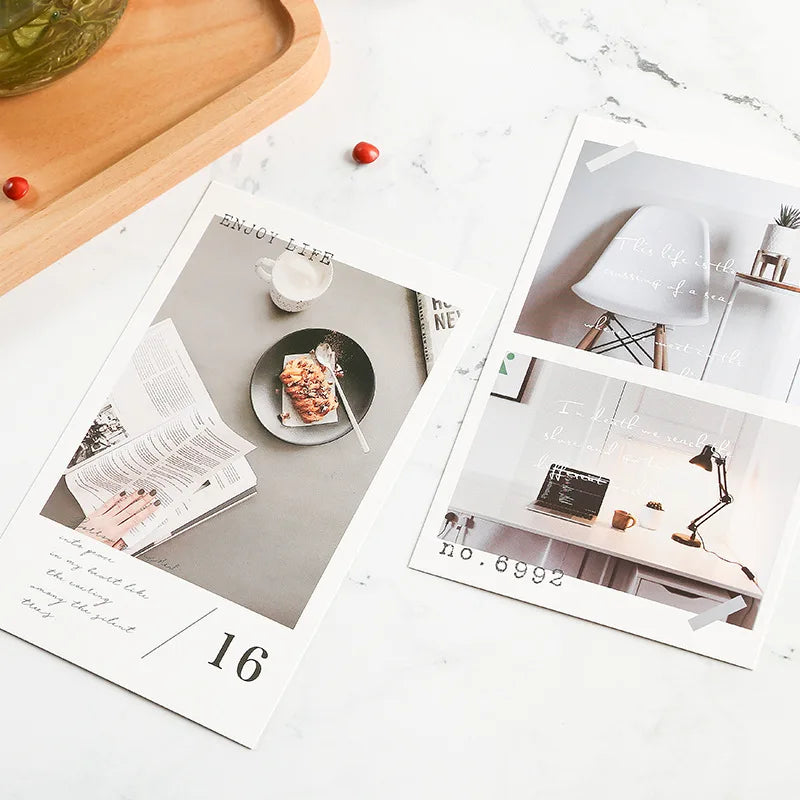 Day Night Kitchen Love Food Postcard Warm Breakfast Print Greeting