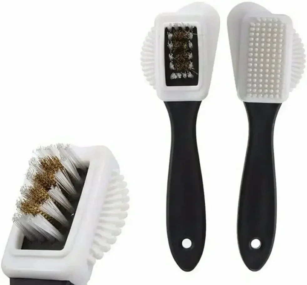 3-Sided Suede & Nubuck Shoe Brush | Boot Cleaner Tool