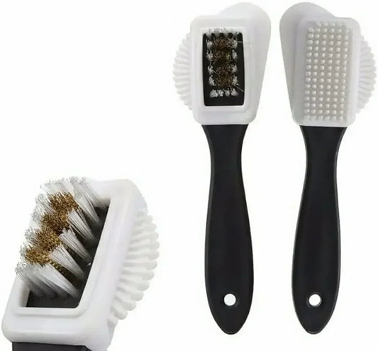 3-Sided Suede & Nubuck Shoe Brush | Boot Cleaner Tool Shoe Cleaning Brush Peaceful Pleasures Health and Wellness