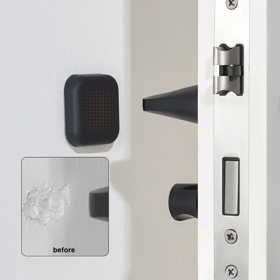 Self-Adhesive Silicone Door Handle Bumpers | No-Drill Wall Guards