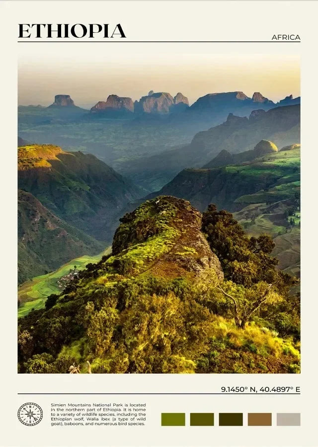 Canvas Painting Wall Art Picture Zimbabwe Somalia Morocco Ethiopia Cape Town Africa Travel Study Poster for Room Office Decor Peaceful Pleasures Health and Wellness