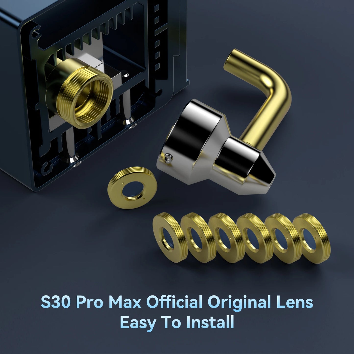 SCULPFUN S30 Pro Max Laser Lens 6-Pack | Anti-Oil & Anti-Smoke