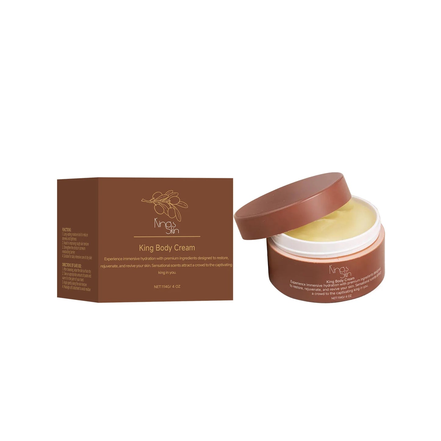 Shea Butter Moisturizing Cream for Deep Hydration Peaceful Pleasures Health and Wellness 114g 114g