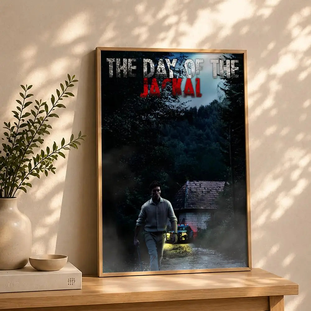 The Day of the Jackal Movie Poster – HD Waterproof Wall Art Movie Poster Wall Art Peaceful Pleasures Health and Wellness White7 15X20cmNoframe