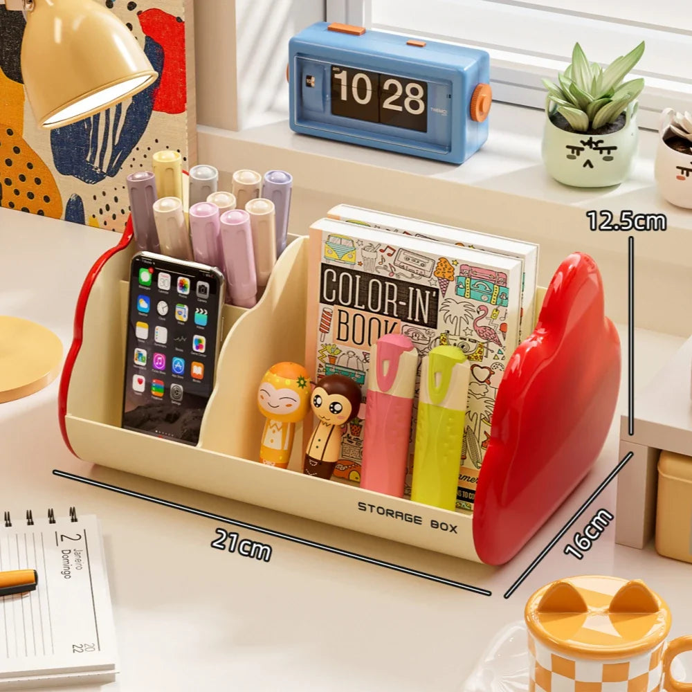 Cloud-Shaped Desk Organizer | Multi-Compartment Storage Box