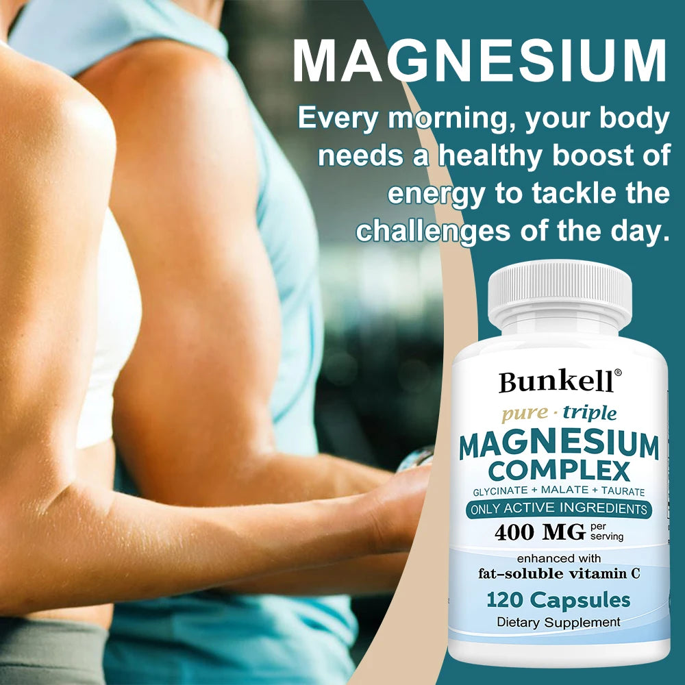 Magnesium Complex - L-Threonate, Glycinate & Malate - Brain, Sleep, Memory, Muscle & Bone Support, Stress & Anxiety Relief Peaceful Pleasures Health and Wellness