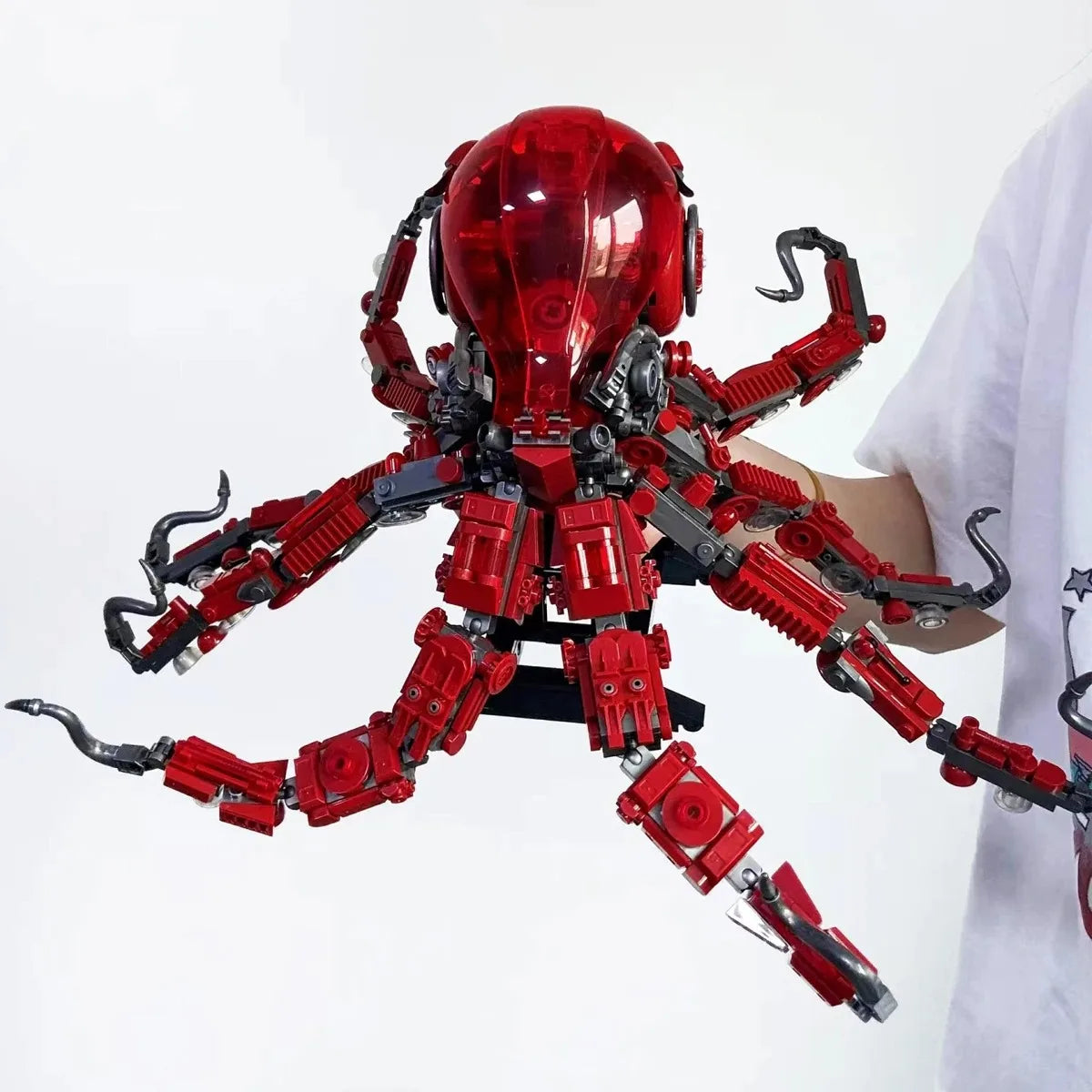 Creative MOC Mechanical Octopus Model Building Blocks DIY Assemble