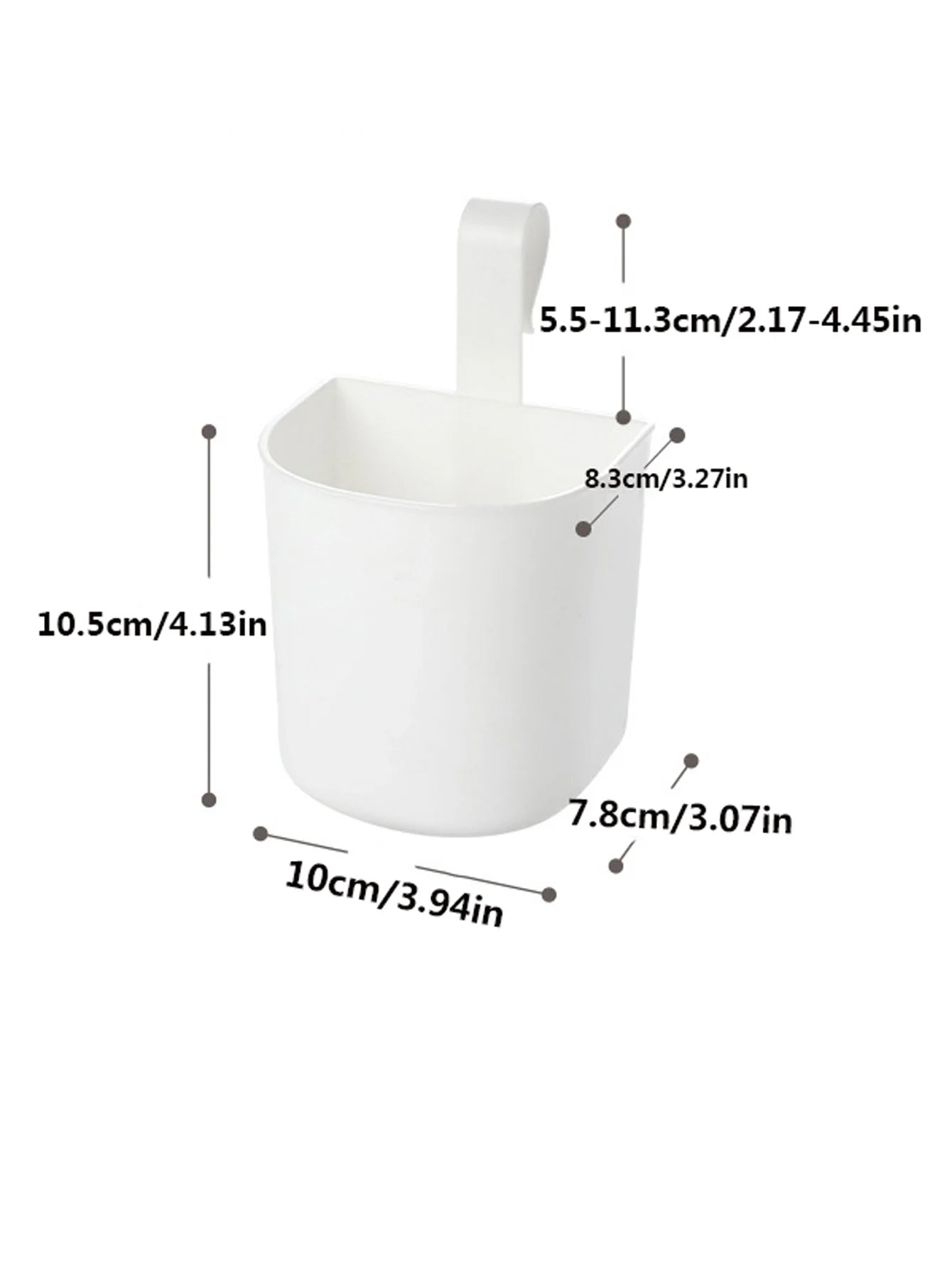 1Pcs Japanese Style Hanging Rod Adjustable Drainage Small Hanging Basket Kitchen Bathroom Hanging Storage Basket Storage Rack Peaceful Pleasures Health and Wellness