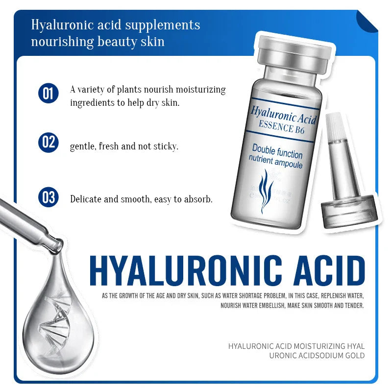 BIOAQUA Hyaluronic Acid & Vitamin C Face Serum Set – 10 x 5ml