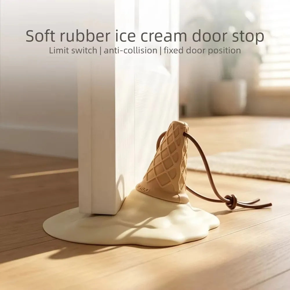 Silicone Door Stop Wedge | Anti-Collision Home & Office Stopper